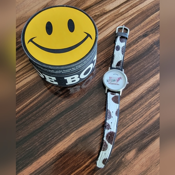 Joe Boxer Accessories Vintage Joe Boxer Timex Hair On Hide Watch